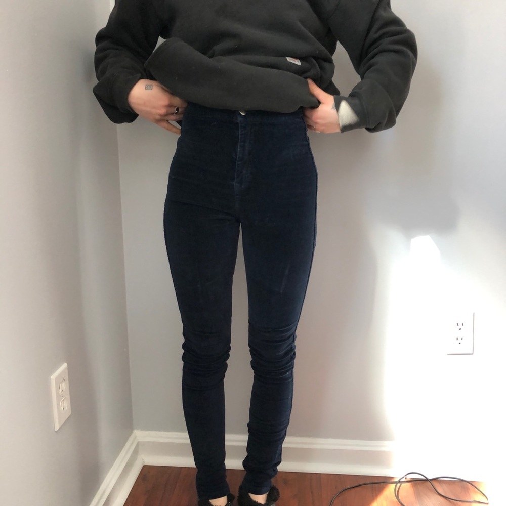 Dark Blue American Apparel velvet Pants